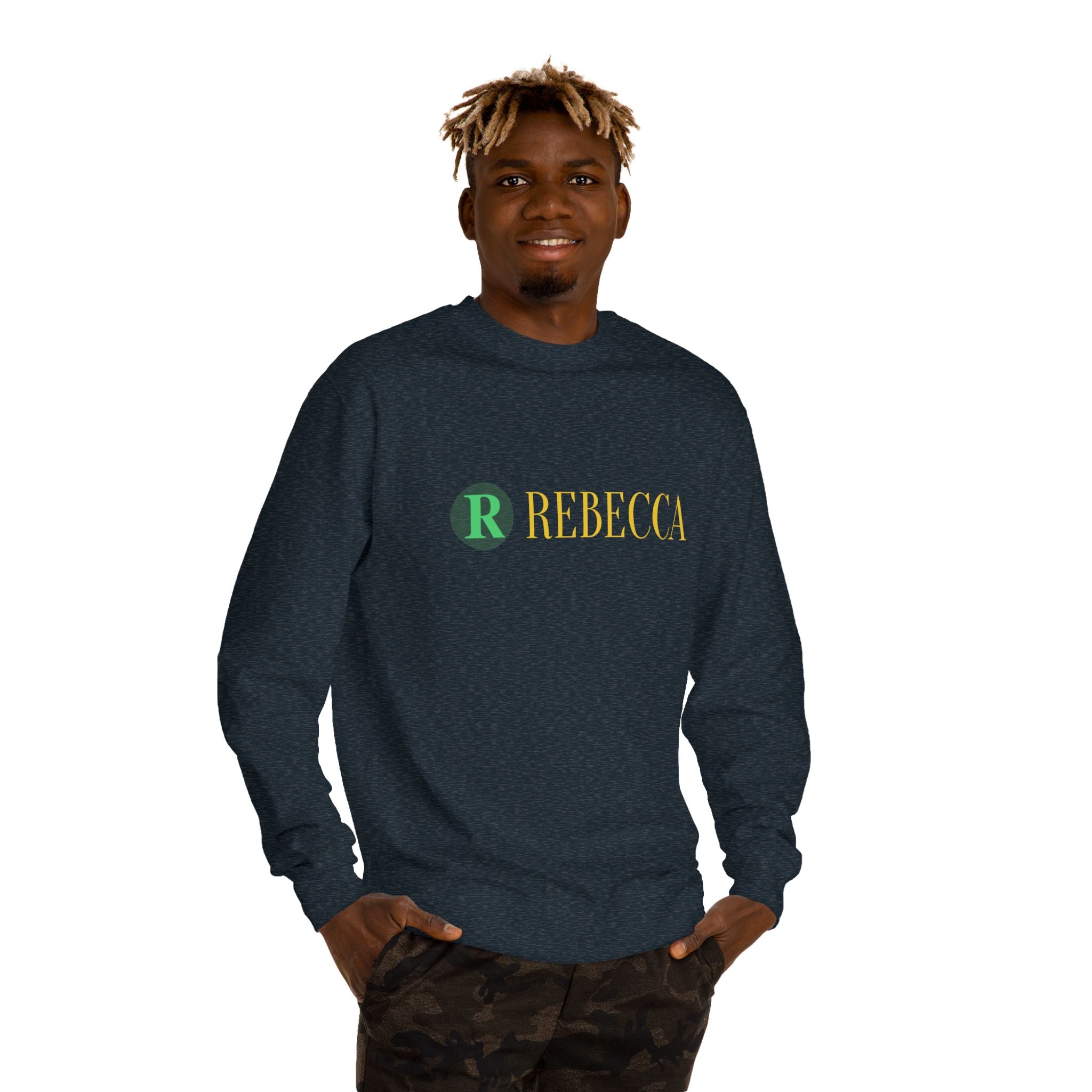 Deer Graphic Sweatshirt — 'Rebecca' Personalized Hipster Deer Crewneck