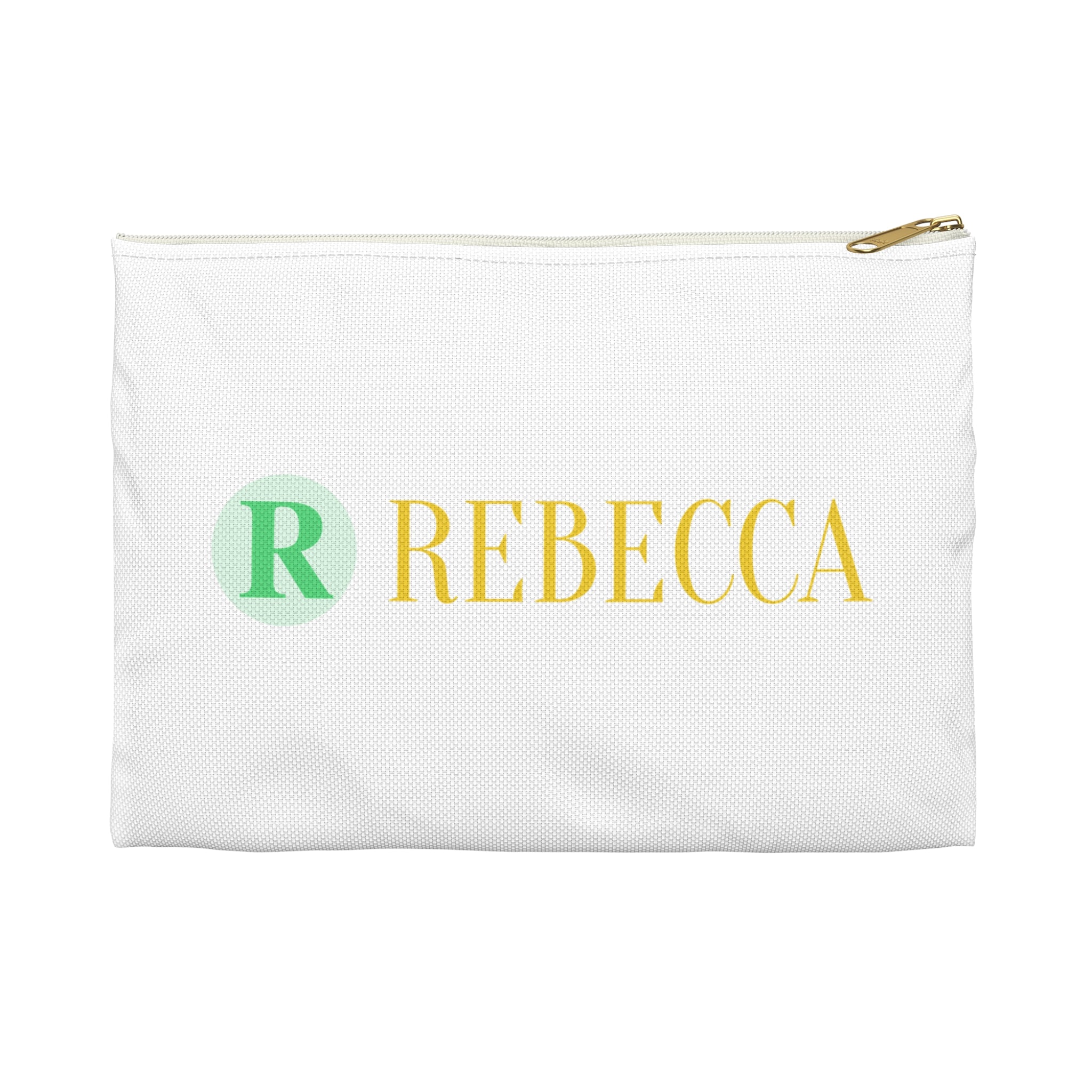 Personalized Rebecca Accessory Pouch — Monogram Cosmetic Bag