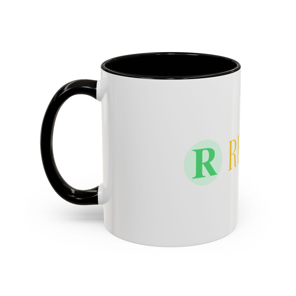 Personalized Name Coffee Mug — Colorful Rebecca Design (11oz & 15oz)