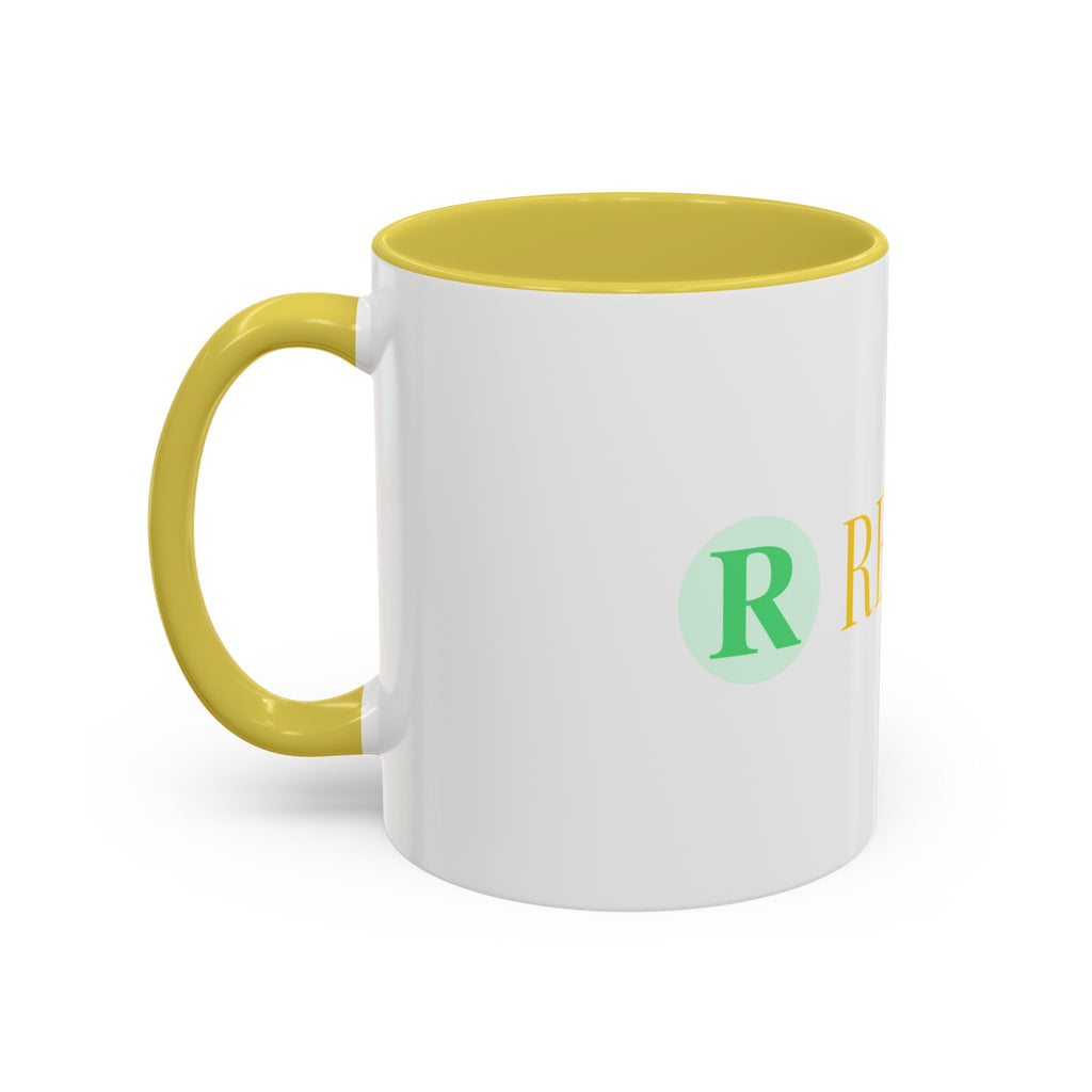 Personalized Name Coffee Mug — Colorful Rebecca Design (11oz & 15oz)