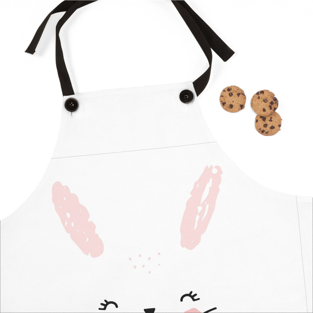 Personalized Bunny Apron – Cute Easter Kids’ Cooking Apron with Name (Rebecca)