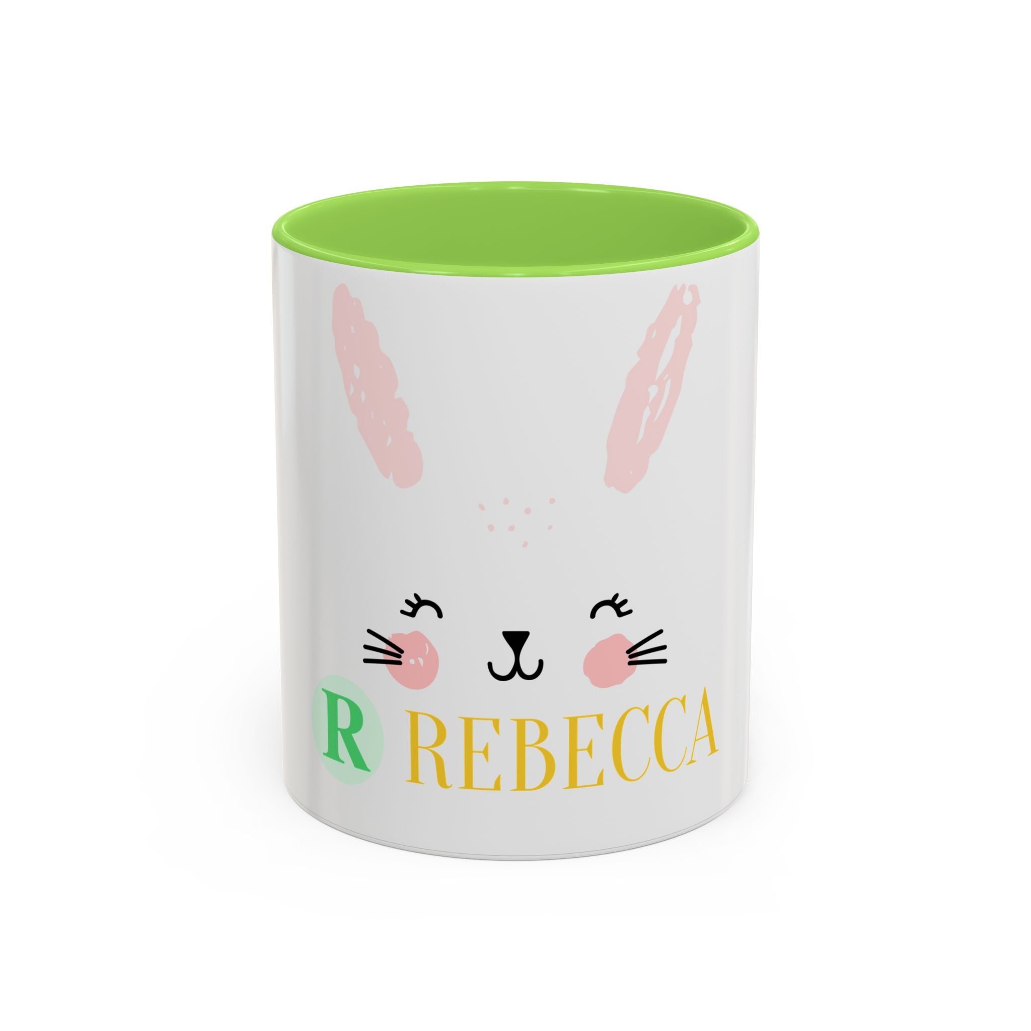 Personalized Bunny Mug — Cute Kids’ Name Coffee Cup (Custom Name, 11oz/15oz)