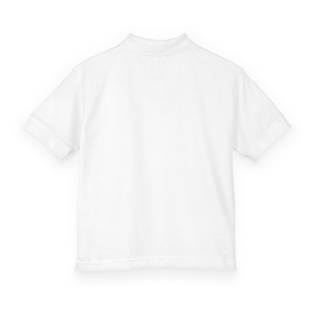 Youth Polo — Personalized ‘Rebecca’ Green Smiley Logo