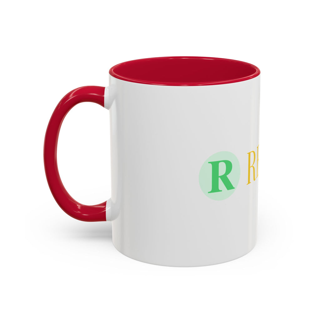 Personalized Name Coffee Mug — Colorful Rebecca Design (11oz & 15oz)