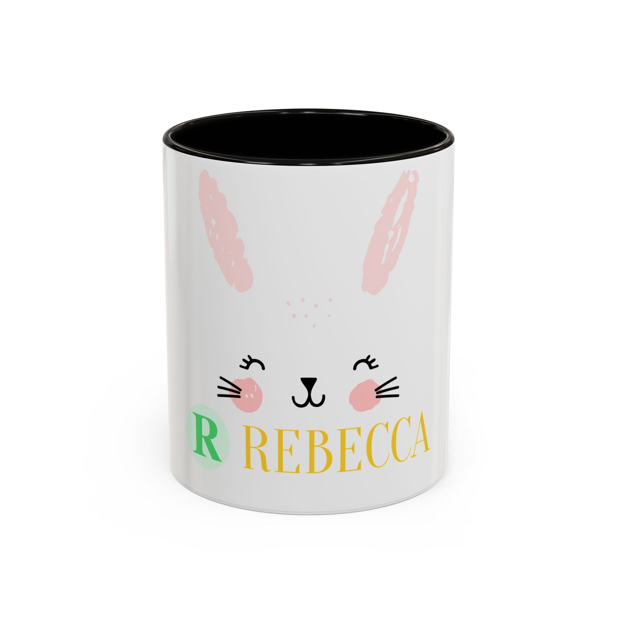 Personalized Bunny Mug — Cute Kids’ Name Coffee Cup (Custom Name, 11oz/15oz)