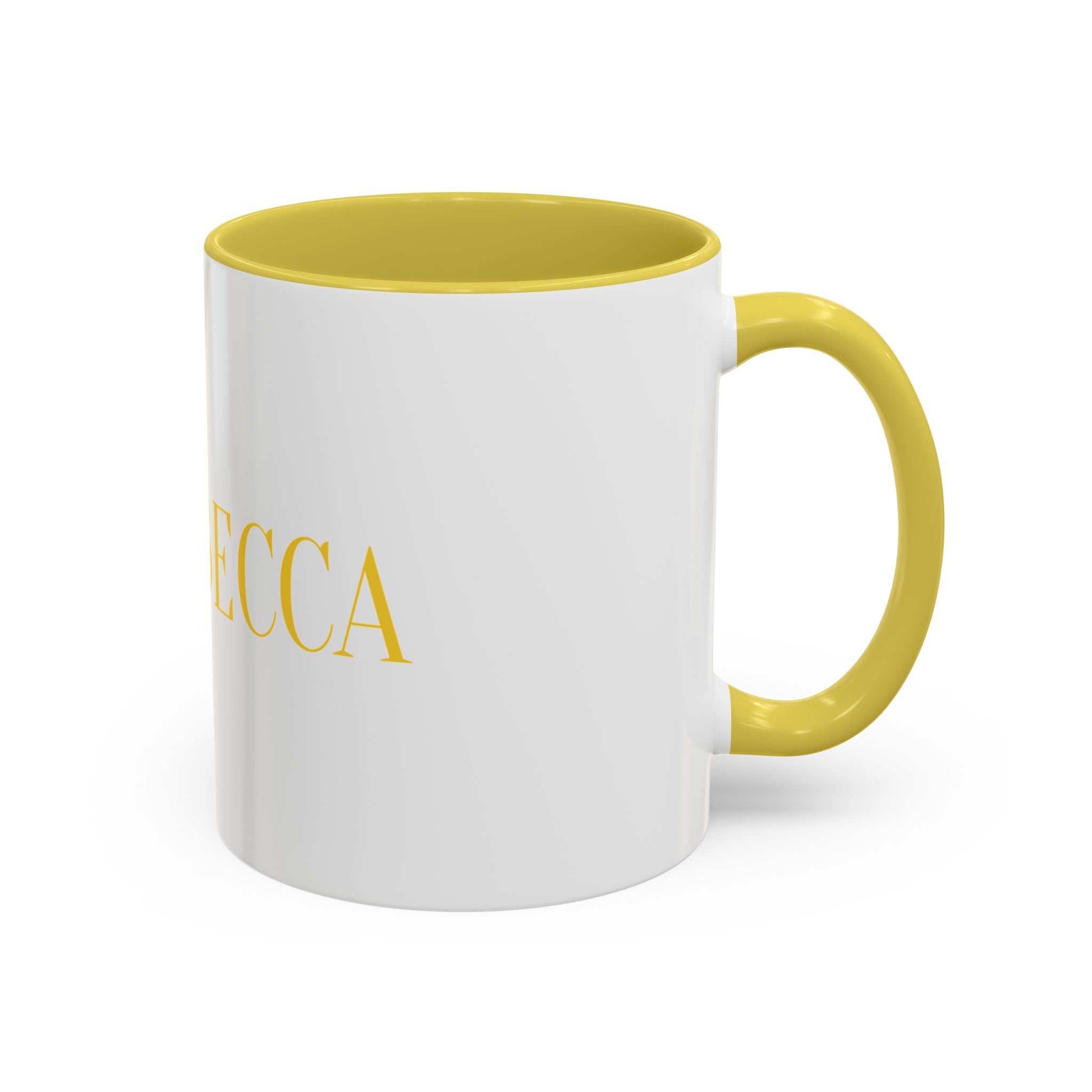 Personalized Name Coffee Mug — Colorful Rebecca Design (11oz & 15oz)