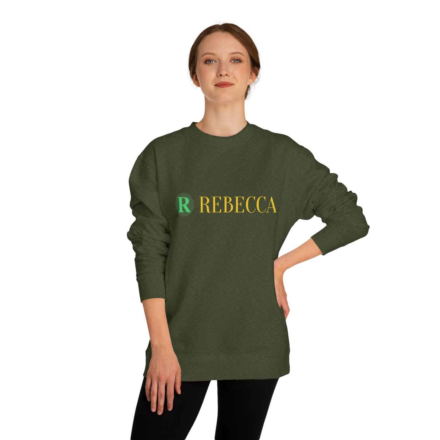 Deer Graphic Sweatshirt — 'Rebecca' Personalized Hipster Deer Crewneck