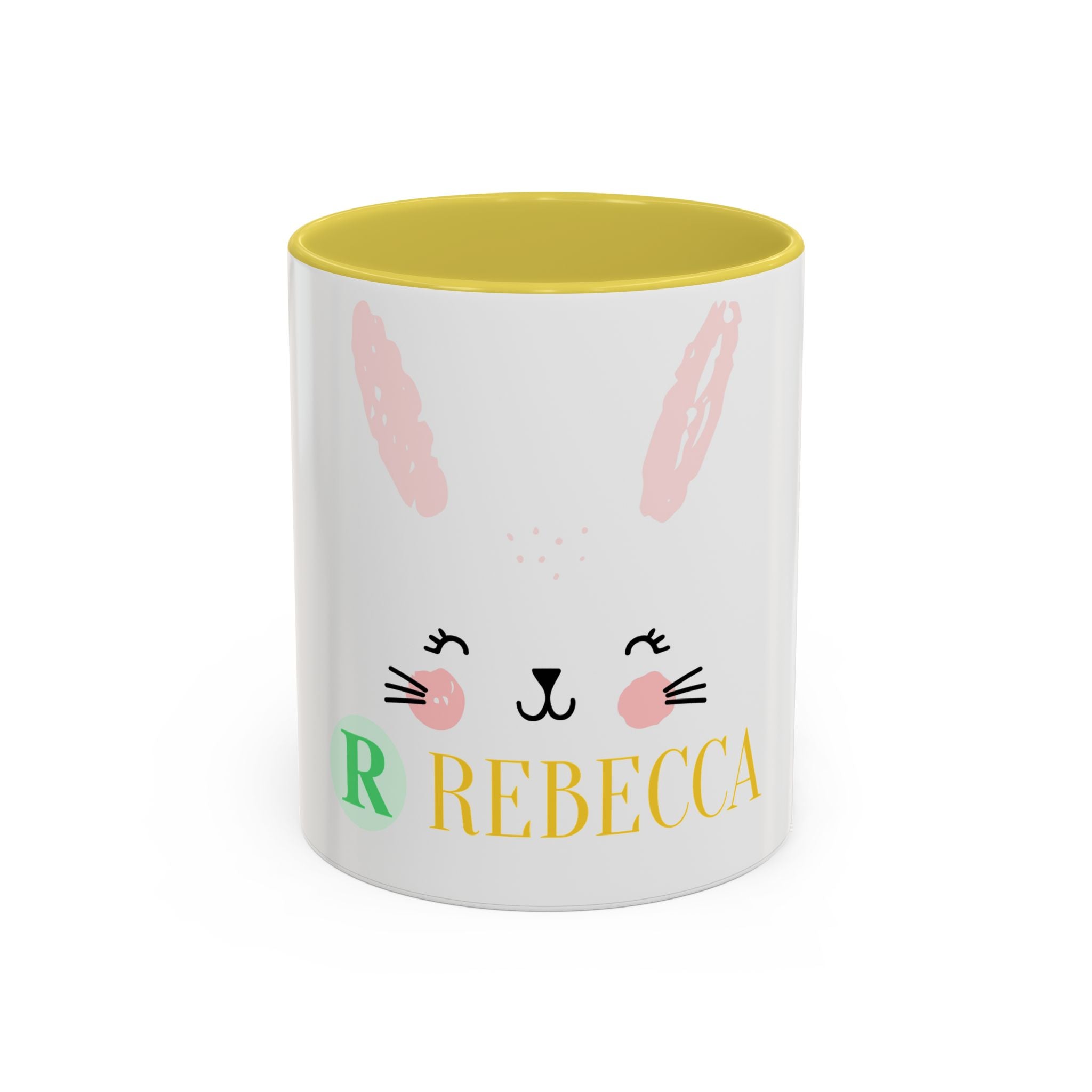 Personalized Bunny Mug — Cute Kids’ Name Coffee Cup (Custom Name, 11oz/15oz)
