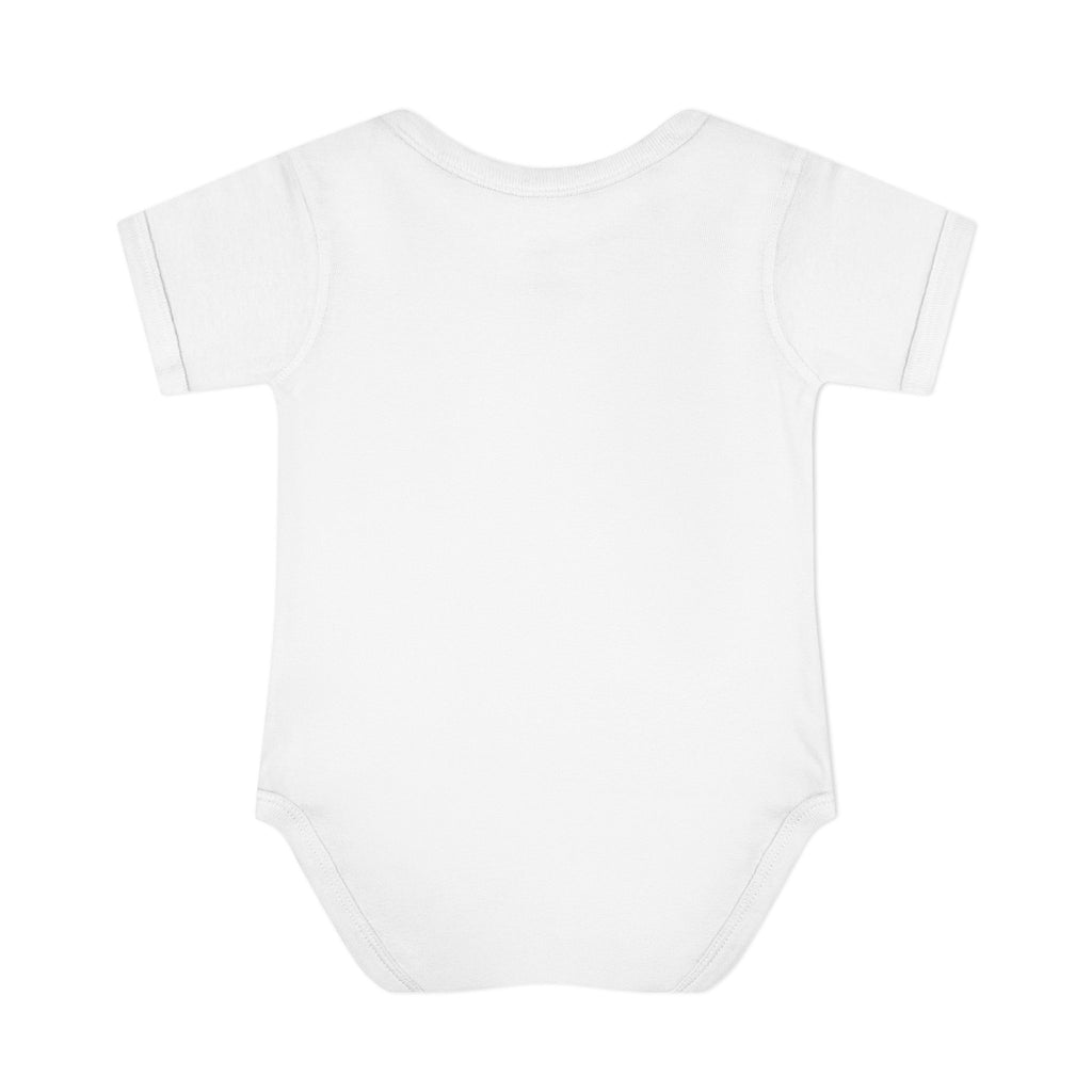 Personalized Infant Bodysuit - Monogram "R Rebecca" Baby Onesie, Newborn Gift
