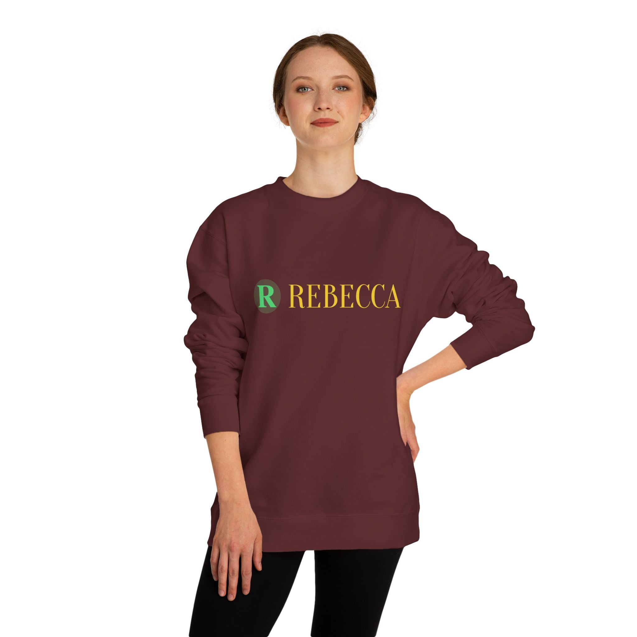 Deer Graphic Sweatshirt — 'Rebecca' Personalized Hipster Deer Crewneck