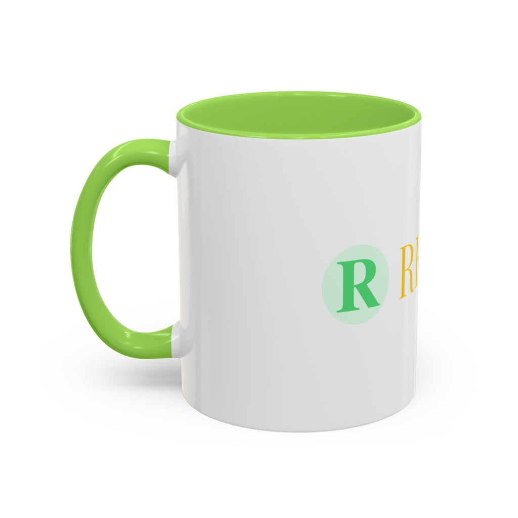 Personalized Name Coffee Mug — Colorful Rebecca Design (11oz & 15oz)