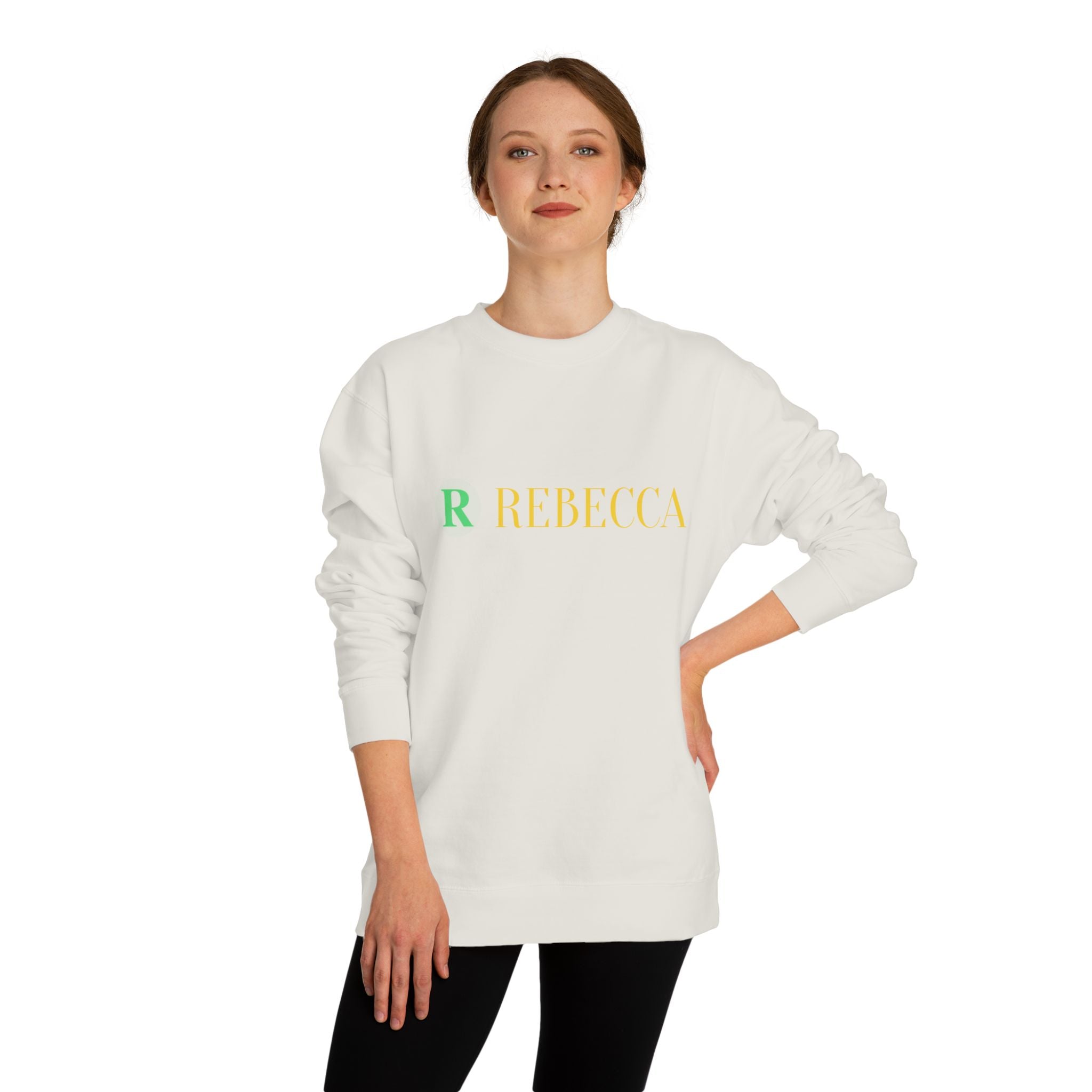 Deer Graphic Sweatshirt — 'Rebecca' Personalized Hipster Deer Crewneck