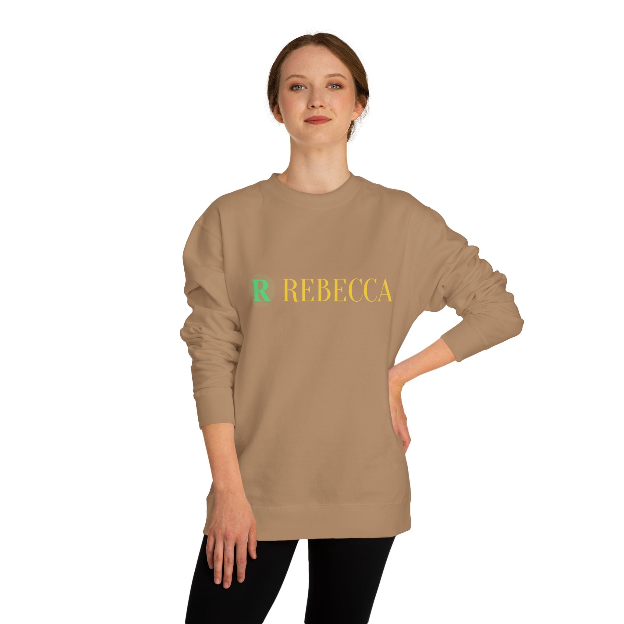 Deer Graphic Sweatshirt — 'Rebecca' Personalized Hipster Deer Crewneck