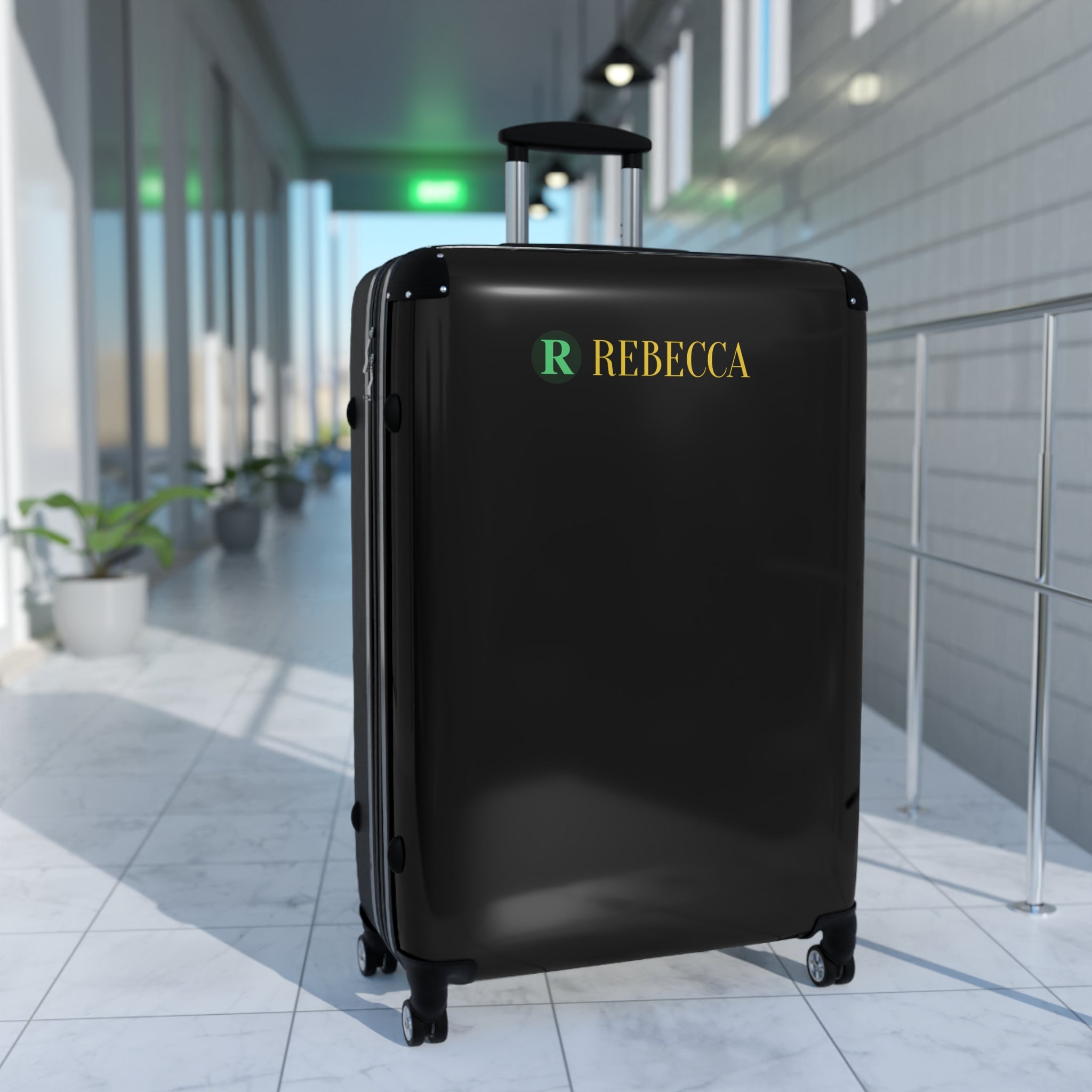 Personalized Rebecca Carry-On Suitcase – Monogrammed Travel Luggage