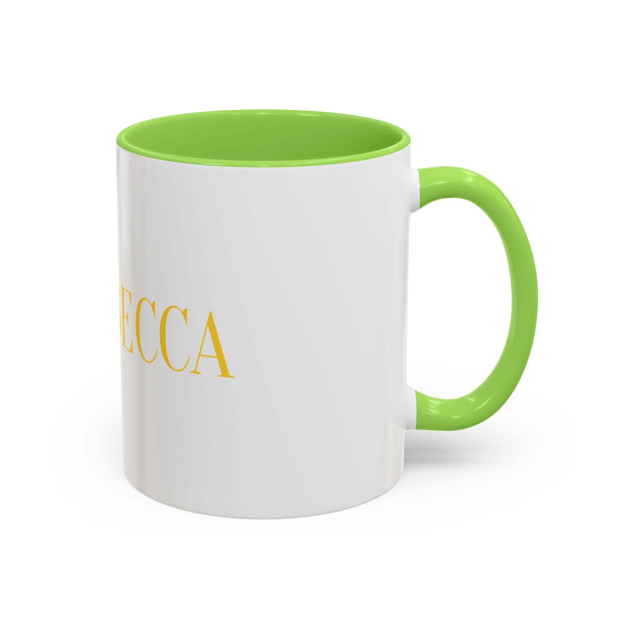 Personalized Name Coffee Mug — Colorful Rebecca Design (11oz & 15oz)