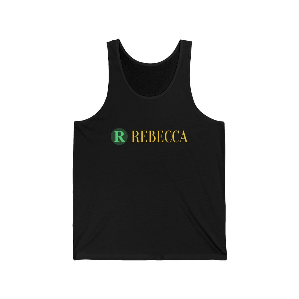 Personalized Name Tank Top — Rebecca Monogram Initial Summer Jersey