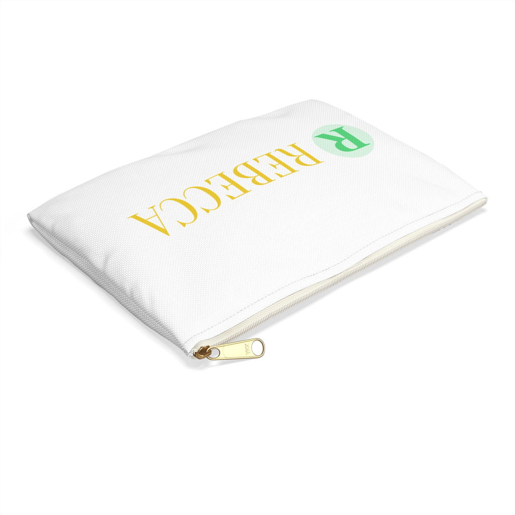 Personalized Rebecca Accessory Pouch — Monogram Cosmetic Bag