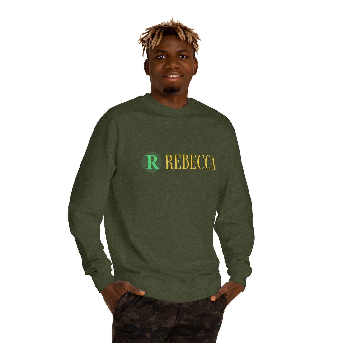 Deer Graphic Sweatshirt — 'Rebecca' Personalized Hipster Deer Crewneck
