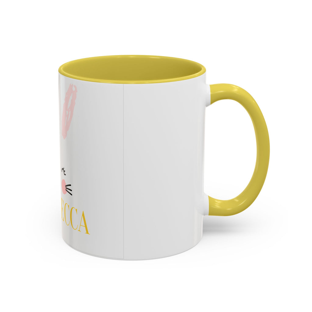 Personalized Bunny Mug — Cute Kids’ Name Coffee Cup (Custom Name, 11oz/15oz)