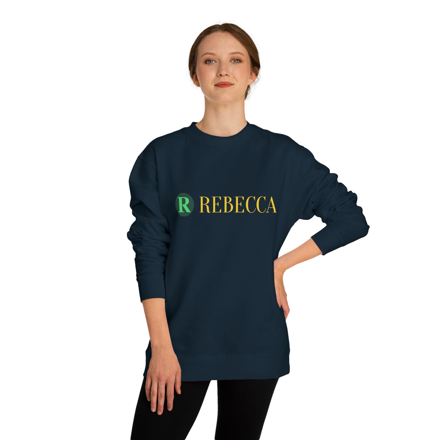 Deer Graphic Sweatshirt — 'Rebecca' Personalized Hipster Deer Crewneck