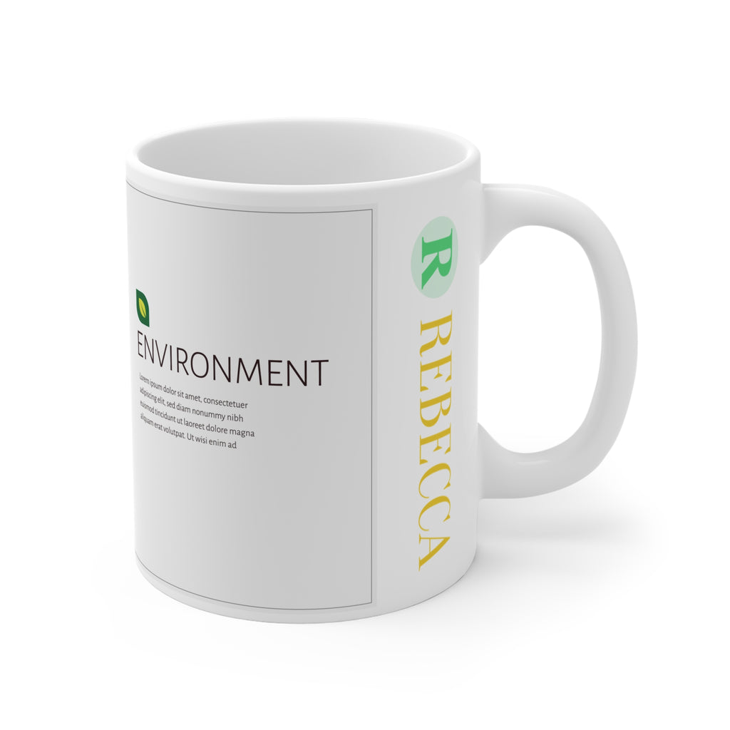 Environmental Tree 11oz Mug — Eco-Friendly Sustainability Design