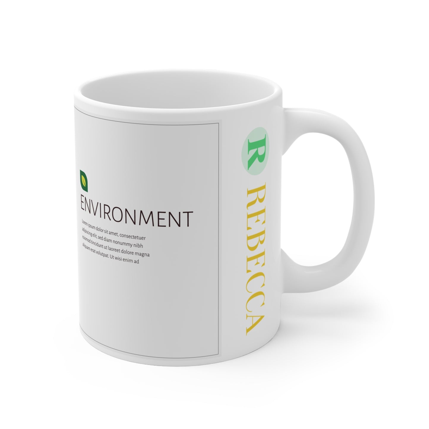 Environmental Tree 11oz Mug — Eco-Friendly Sustainability Design