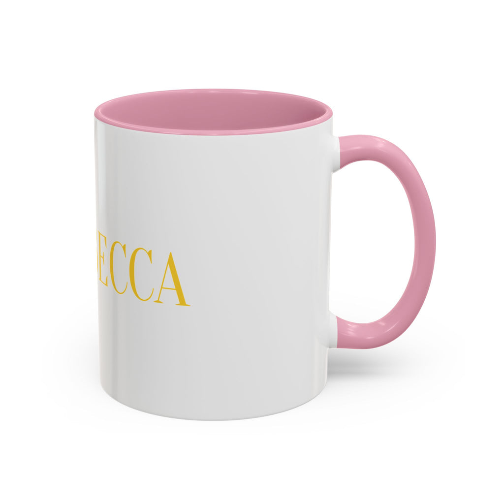 Personalized Name Coffee Mug — Colorful Rebecca Design (11oz & 15oz)