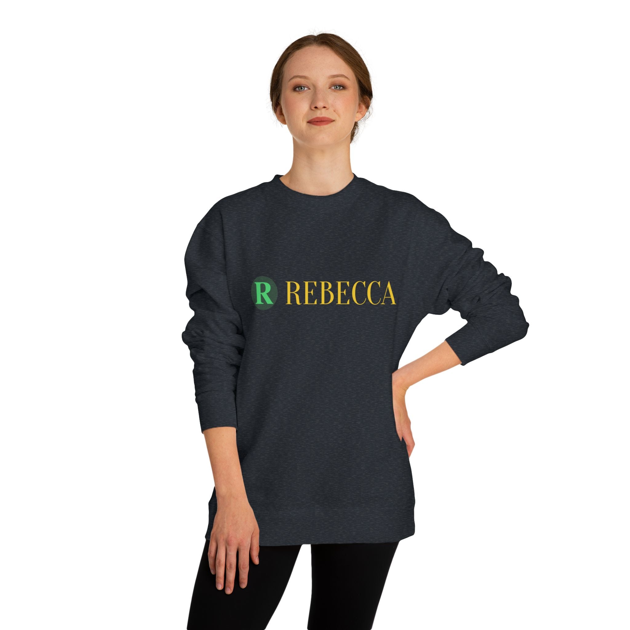 Deer Graphic Sweatshirt — 'Rebecca' Personalized Hipster Deer Crewneck