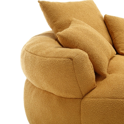 Chenille Sponge single sofa,No Assembly Required,Fluffy Modern Sleeper