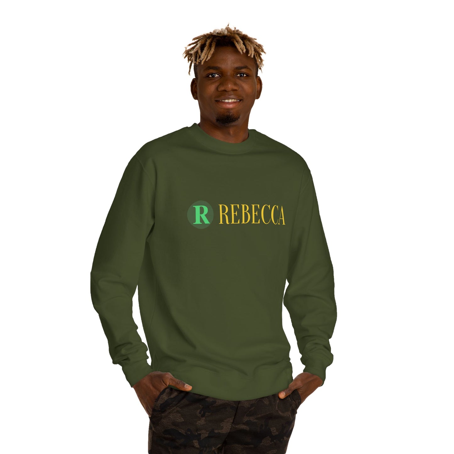 Deer Graphic Sweatshirt — 'Rebecca' Personalized Hipster Deer Crewneck
