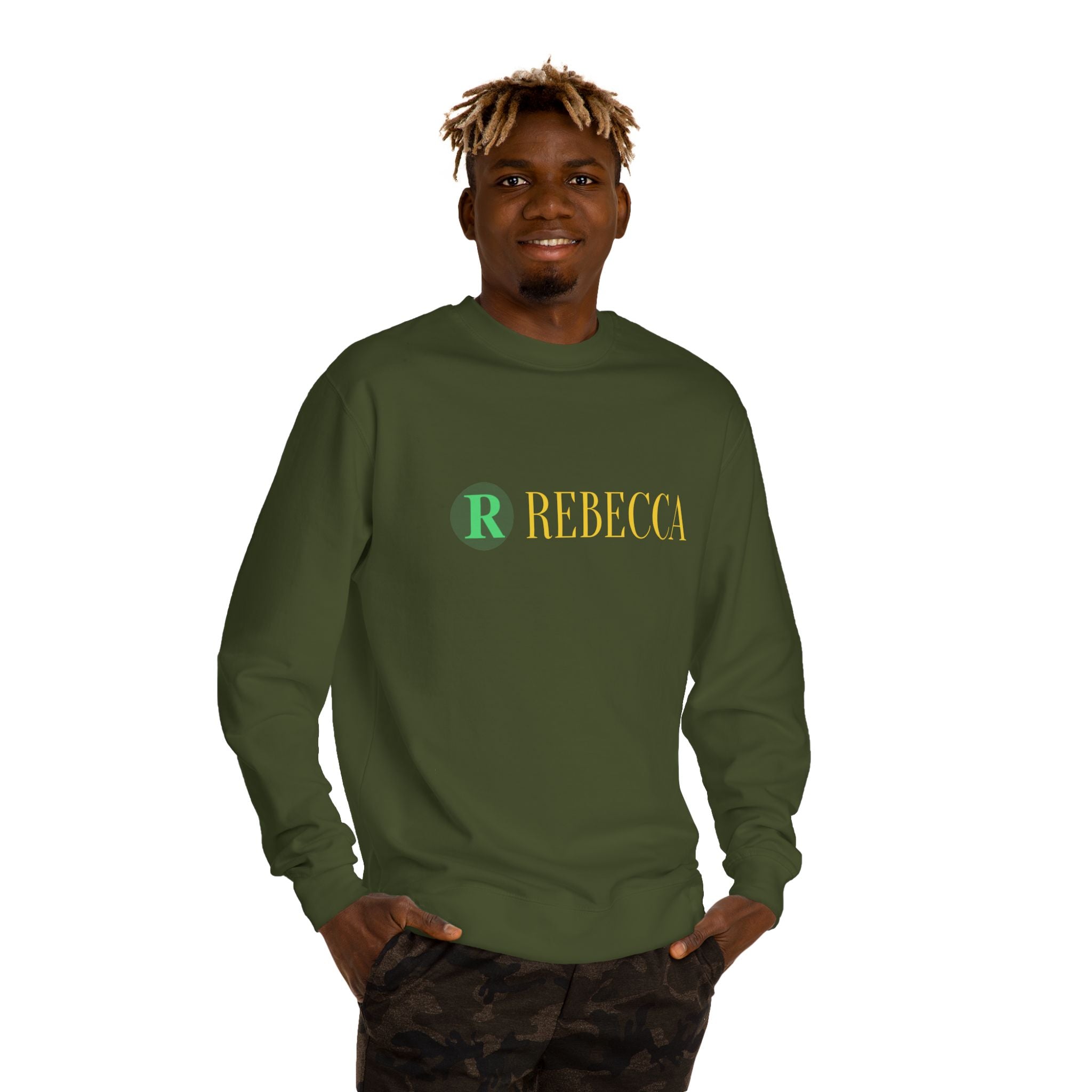 Deer Graphic Sweatshirt — 'Rebecca' Personalized Hipster Deer Crewneck