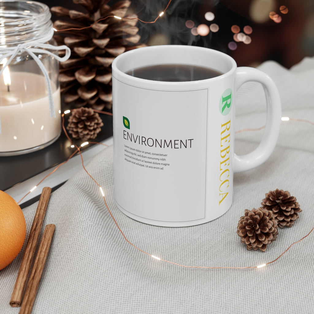 Environmental Tree 11oz Mug — Eco-Friendly Sustainability Design