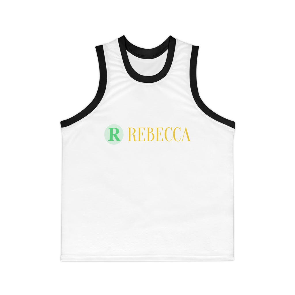 Personalized Basketball Jersey — 'Rebecca' Name & Initial Sports Tank