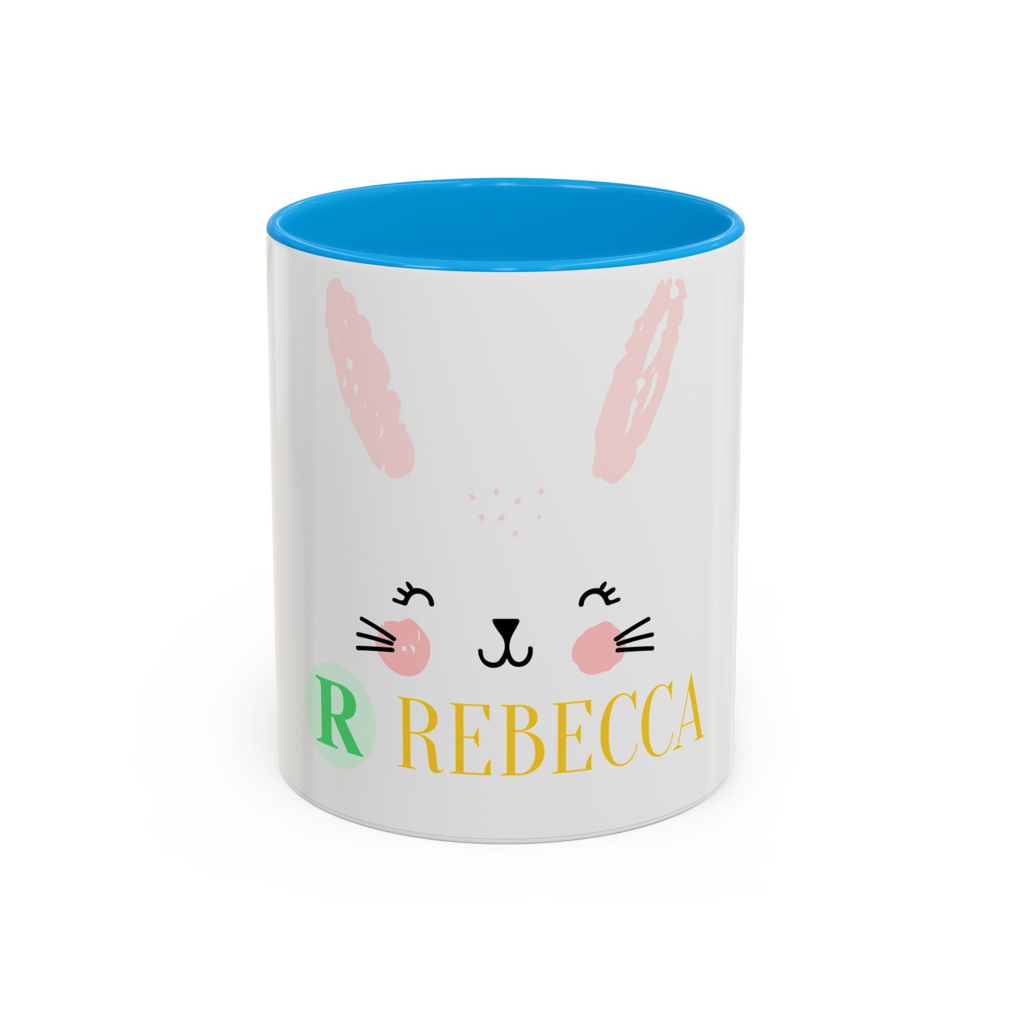 Personalized Bunny Mug — Cute Kids’ Name Coffee Cup (Custom Name, 11oz/15oz)
