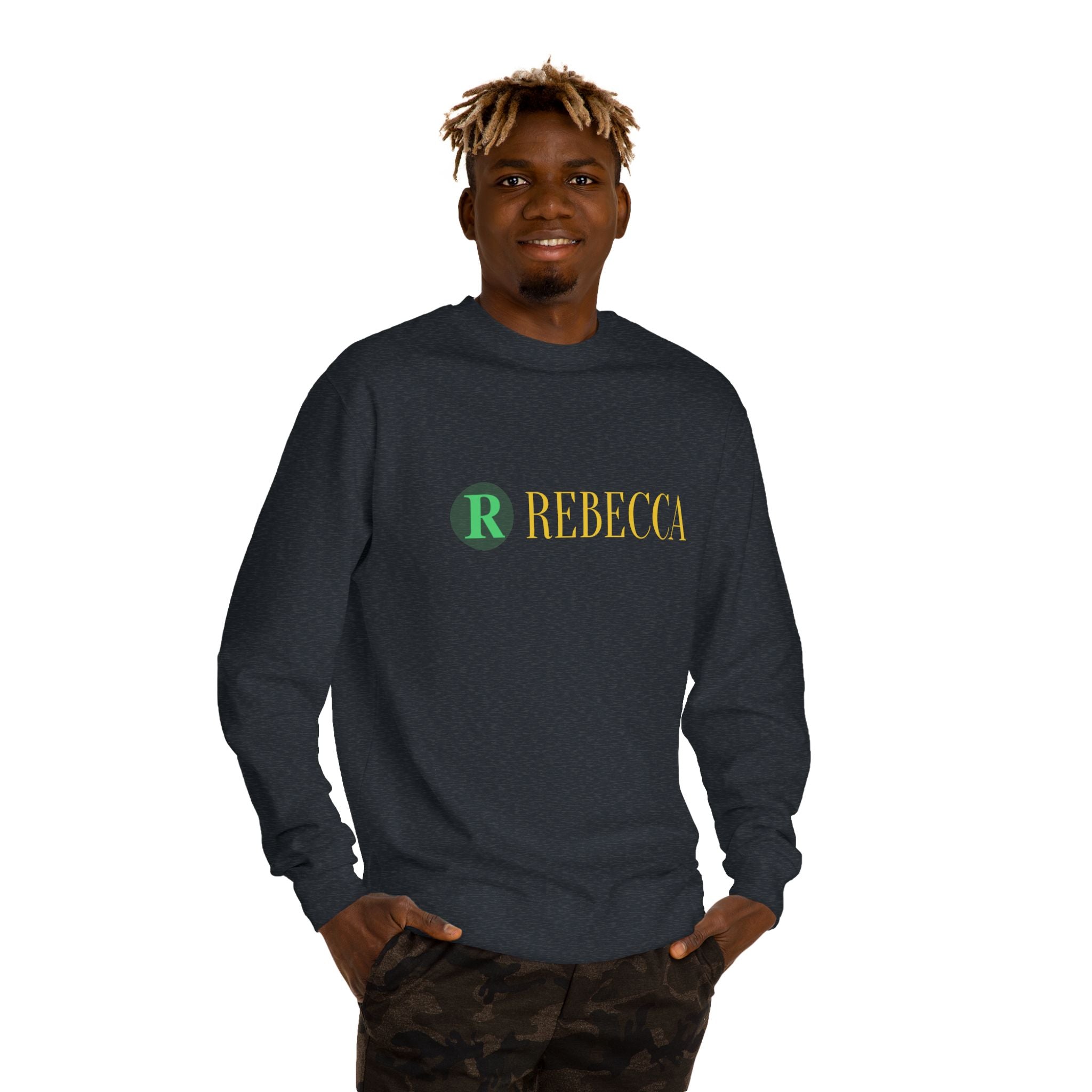 Deer Graphic Sweatshirt — 'Rebecca' Personalized Hipster Deer Crewneck