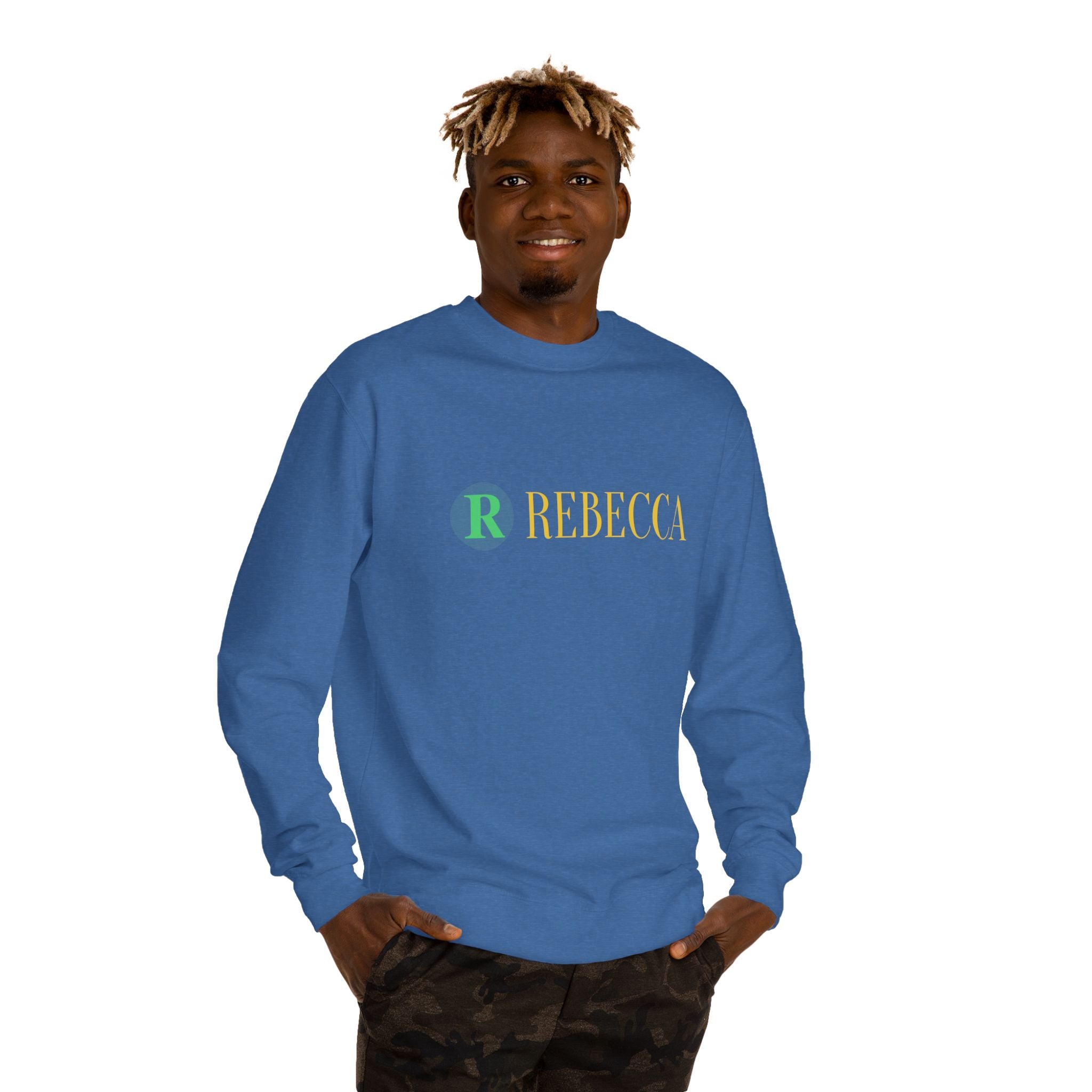 Deer Graphic Sweatshirt — 'Rebecca' Personalized Hipster Deer Crewneck