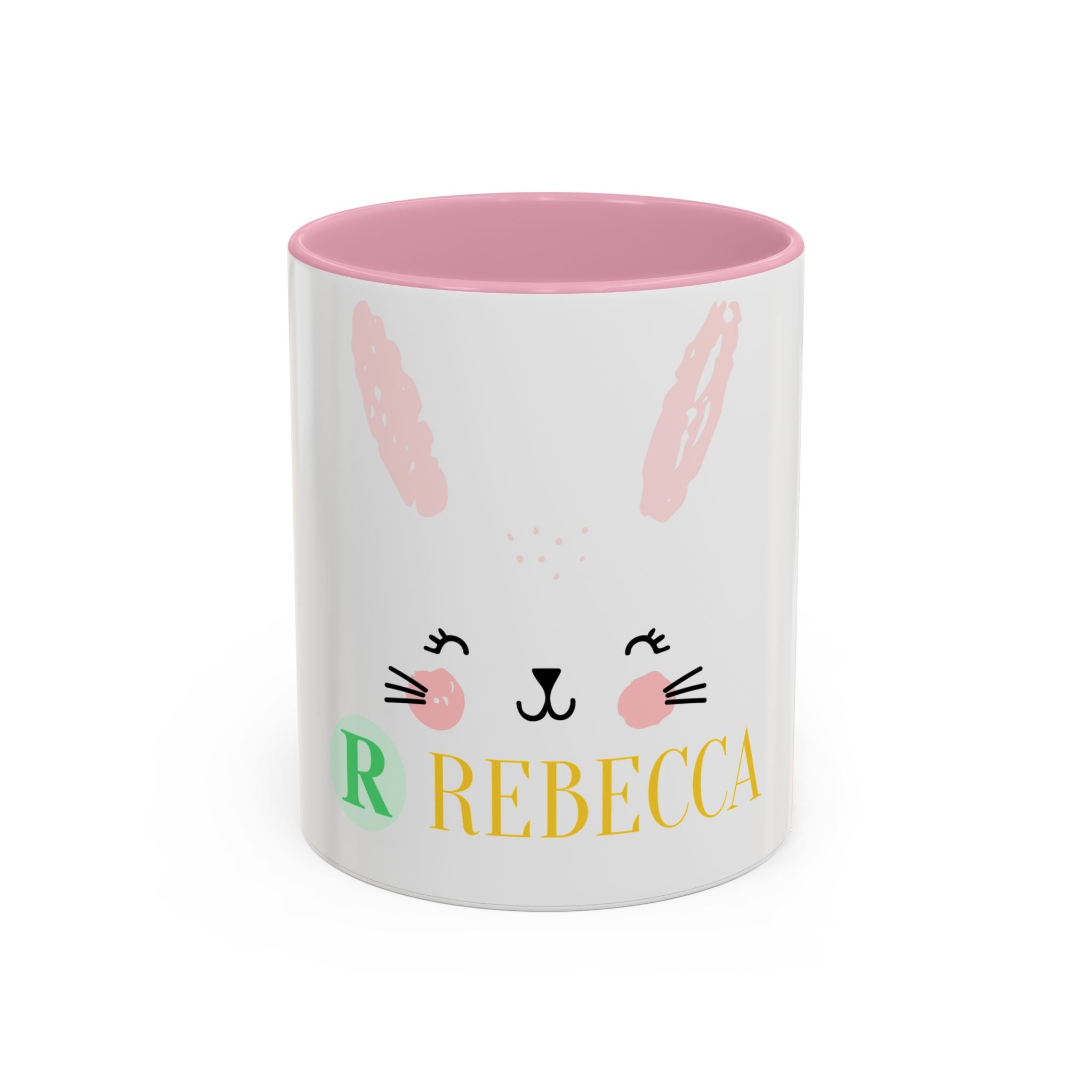 Personalized Bunny Mug — Cute Kids’ Name Coffee Cup (Custom Name, 11oz/15oz)