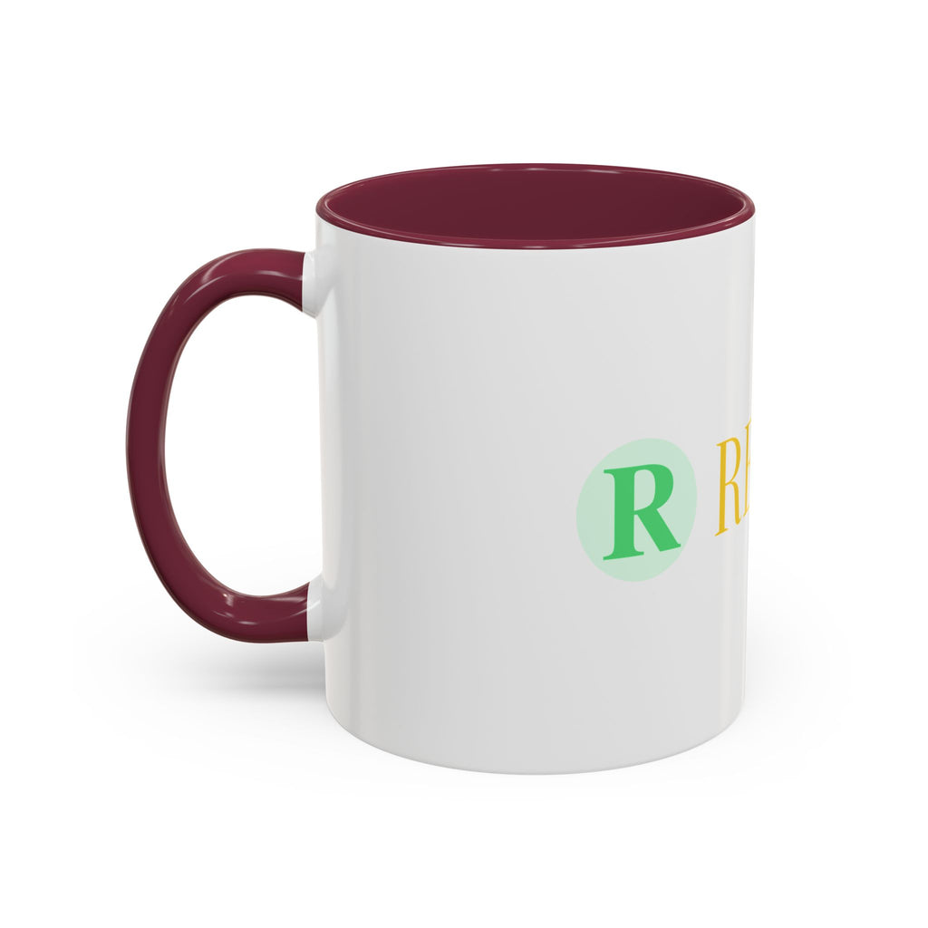 Personalized Name Coffee Mug — Colorful Rebecca Design (11oz & 15oz)