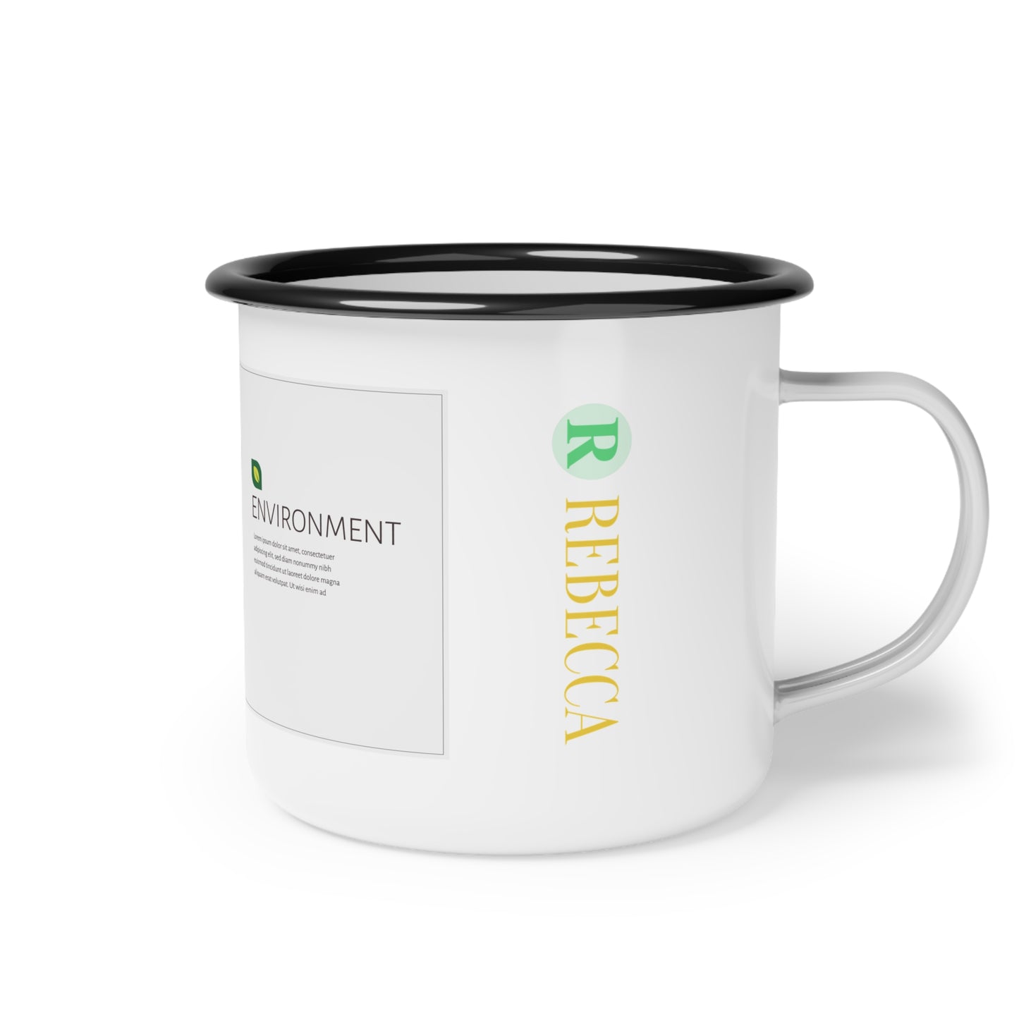 Environment Tree Enamel Camp Cup — Eco-Friendly Camping Mug