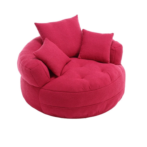 Chenille Sponge single sofa,No Assembly Required,Fluffy Modern Sleeper