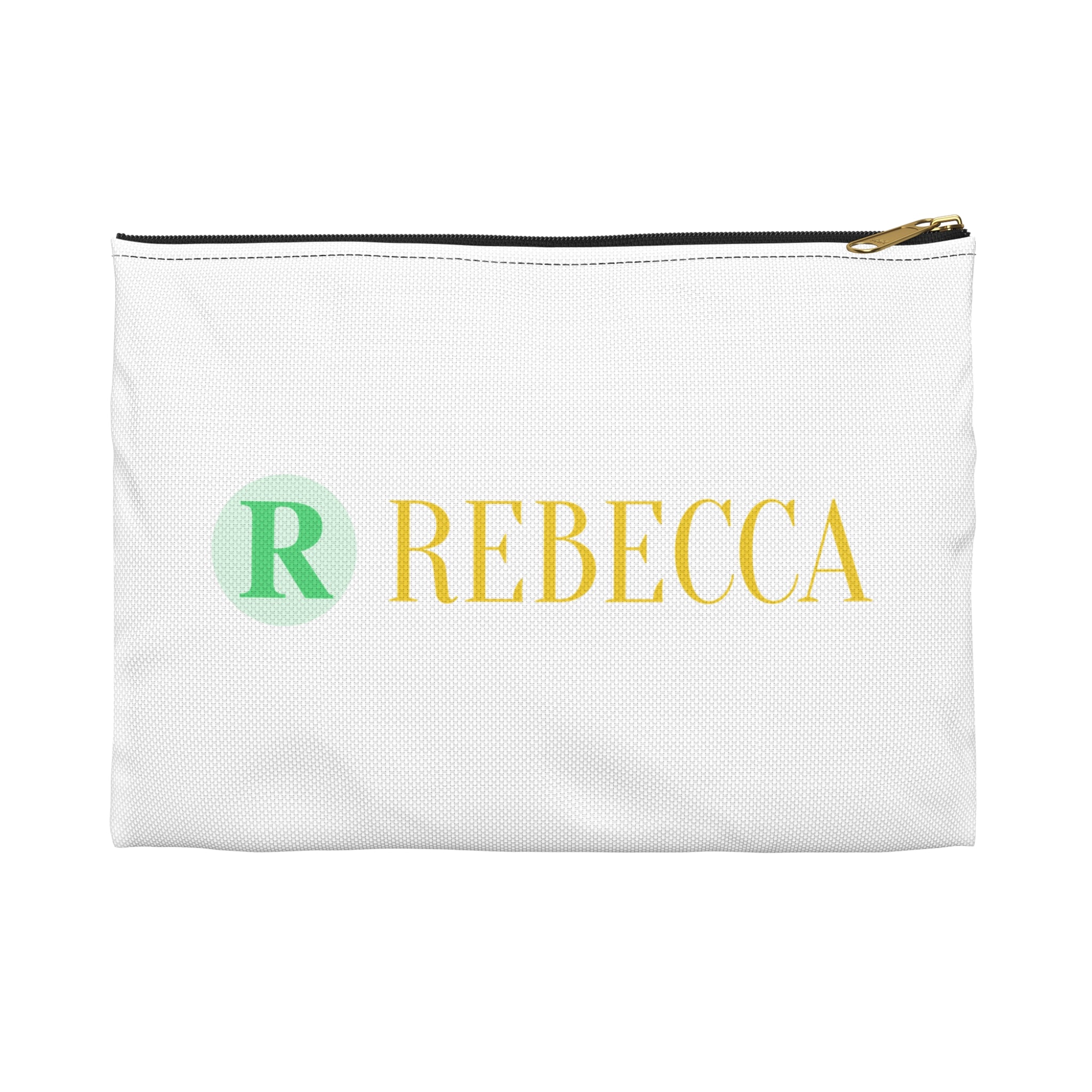 Personalized Rebecca Accessory Pouch — Monogram Cosmetic Bag