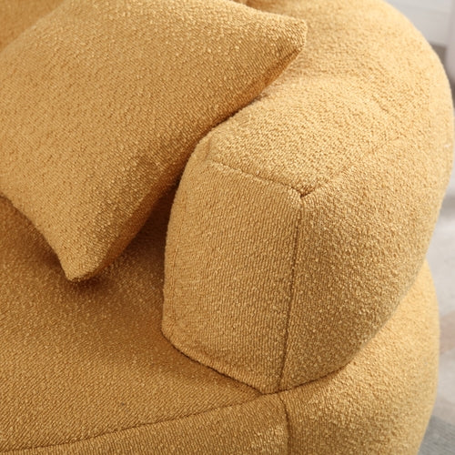 Chenille Sponge single sofa,No Assembly Required,Fluffy Modern Sleeper