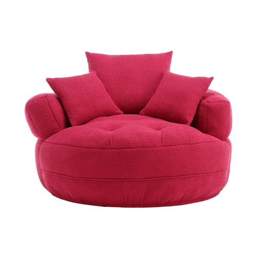 Chenille Sponge single sofa,No Assembly Required,Fluffy Modern Sleeper