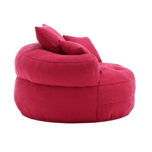 Chenille Sponge single sofa,No Assembly Required,Fluffy Modern Sleeper