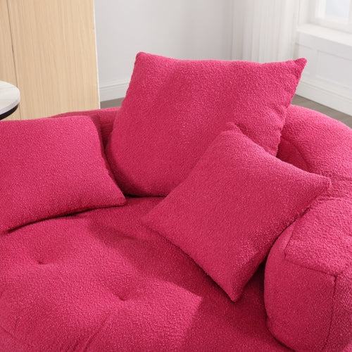 Chenille Sponge single sofa,No Assembly Required,Fluffy Modern Sleeper